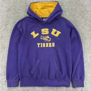 Stadium Athletics LSU‎ Tigers Hoodie Women's Medium Purple Pullover Sweatshirt